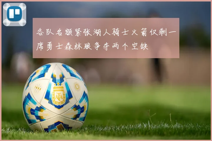 各队名额紧张湖人骑士火箭仅剩一席勇士森林狼争夺两个空缺
