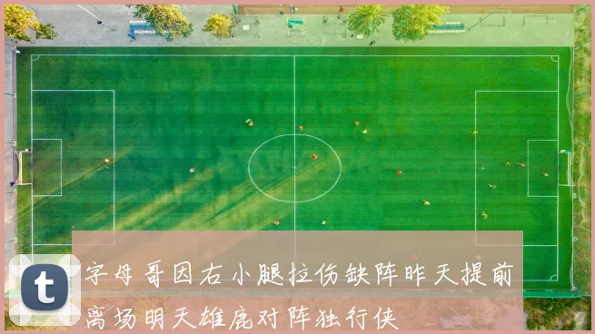 字母哥因右小腿拉伤缺阵昨天提前离场明天雄鹿对阵独行侠
