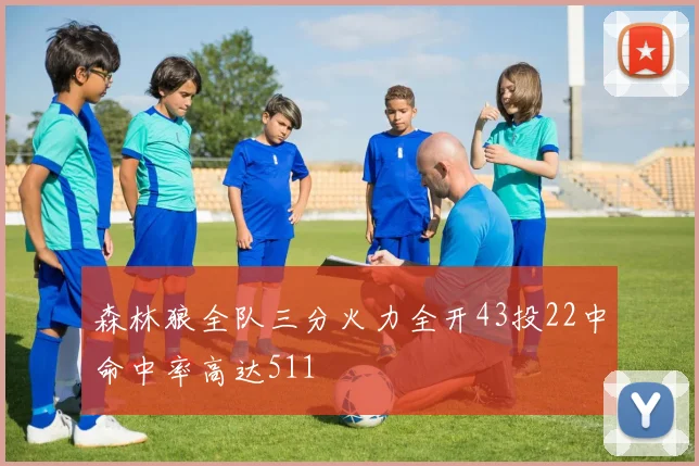 森林狼全队三分火力全开43投22中命中率高达511